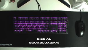 UNEED Mousepad Gaming RGB LED Spectrum Speed Edition  XL - UMP411