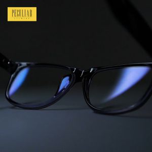 Peculiar Eyewear Boss Square Frame Anti Radiation Eyeglass Computer Replaceable Lenses for Men And Women