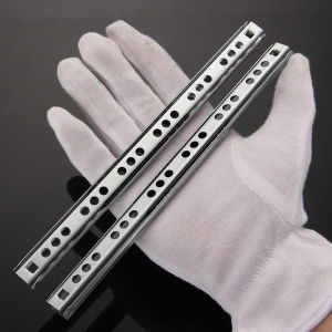 2Pcs 8"-16" Ball Bearing Drawer Slides Furniture Slide Steel Ball Bearing Slides Keyboard Cabinet Cupboard Drawer Runners