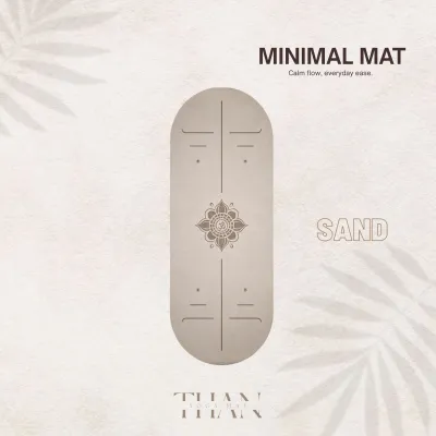 Minimal YOGA MAT & Pilates by THAN เสื่อโยคะยางพารา PU หนา 5mm สไตล์มินิมอล **FREE ! ! สายรัด** พร้อมส่งในไทย
