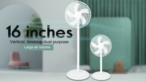 Electric fan 16 inch standard vertical fan portable desk fan household small bladeless wall fan electric fan with stand cover sale promo