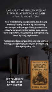 Ang Aklat ng mga Sinaunang Rituwal at Hiwaga ng Lahi by William Ubagan l Esoteric and Spiritual l Pocketbook Size