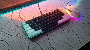 HXSJ | HXSJ-61 Mini Gaming Keyboard and Mouse Set Rgb backlit portable 60% wired keyboard and optical mouse combos for laptop PC Mac