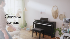 YAMAHA MUSIC ORIGINAL QUALITY CLP-835 CLAVINOVA DIGITAL PIANO ( BLACK ) FOR HOME PRACTICE BEGINNER
