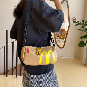 JENL McDonalds Crossbody Bag with Chain Shoulder Strap Casual Sling Bag for Women Creative McDonalds Bag