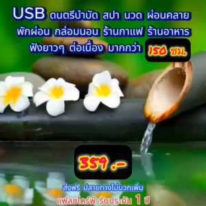 แฟลชไดร์ฟแท้ USB - MP3 ดนตรีบำบัด ผ่อนคลายสมอง จิตสงบ ลดภาวะซึมเศร้า คัดพิเศษ 36 ชุด ฟังยาว 150 ชม.