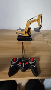 1:24 Remote control excavator toy Engineering Car Dump Metal Truck plastic Excavator For kids
