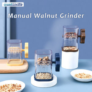 JustLiving Household Nut Peanut Rice Stirrer Multifunctional Dried Fruit Smash Hand Shake Small Walnut Mash Crush Artifact Nut Chopper Grinder Hand Crank Manual Food Shredder