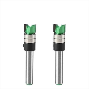 Dao Phay Cắt Tỉa Hai Lớp Lưỡi Dao 6MM/6.35MM Lưỡi Thép Dụng Cụ Phay Đáy Tạo Rãnh Chính Xác