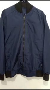Jaket Bomber Polos Parasut Pria Jumbo Terbaru Windbreakers Outdoor Waterproof Anti Air