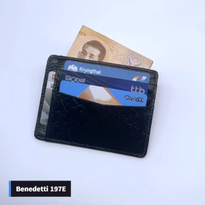 Benedetti 197E ซองการ์ดหนังวัวแท้ TOP-GRAINED อัดลายผิวช้าง เคลือบกันน้ำ