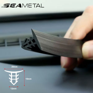 SEAMETAL 1.6M Car Dashboard Seal Strip Soundproof Seal Strip Shockproof Strip Front Windshield Gap Abnormal Sound Strip