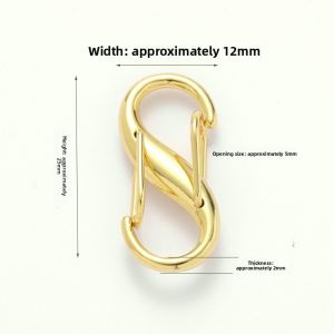 S-Shape Chain Bag Adjustment Buckle Accessory Shoulder Strap Shortener DIY8 Character Spring Clip Crossbody Bag Length Adjuster