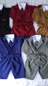 Setelan Jas Hitam Baby Bos Pengusaha | Kostum Properti Foto Newborn Bayi laki laki