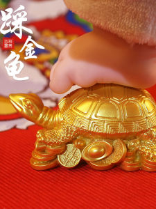 Đồ Trang Trí Bằng Đồng Thủ Công Kỷ Niệm Sinh Nhật Trẻ Em 1 Tuổi Trò Chơi May Mắn Của Con Rùa Vàng Đồ Trang Trí Nhà Phong Cách Trung Hoa