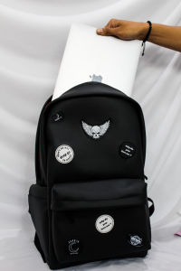 Dhon id Tas ransel leonardo Wild waterproof anti air sticker logo
