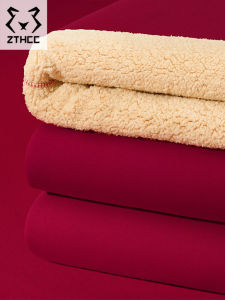 เสื้อสเวตเตอร์คอปกกลมบุขนแกะสีแดงไวน์ ทรงหลวม ทรงหลวม แขนยาว ปกติ ฤดูใบไม้ร่วง/ฤดูหนาว 2023 ผ้าฝ้ายผสมโพลีเอสเตอร์