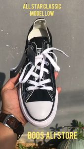 sepatu sekolah sneakers converse26 classic klasik allstar26 hitam putih baru premium low pendek