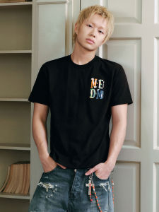 MEDM | Embroidered Logo Loose T-Shirt Short Sleeve