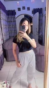 CELANA SWEATPANTS GYM SPORT RUNNING CASUAL - JOGGER NATURAL BASIC CELANA POLOS PANJANG WANITA - CELANA JOGGER KERUT