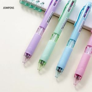14Pcs/set Creative 4 In 1 Multicolor Ballpoint Pens Set with 0.7mm 4Color RefillsRetractable Multifunction Pen Writing Supplies