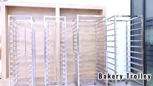 Kingkong Stainless Steel Baking Tray Rack Car 6/12/15 Layers Baking Cake Room Bread Rack Tray Grill