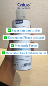 Cature Mouthwash & Plaque Stop Cat & Dog Cature Oral Care Pembersih Mulut Haiwan Remove Bad Breath
