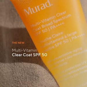 MURAD Multi-Vitamin Clear Coat Broad Spectrum SPF 50 (50ml) l Transparent Texture SPF For All Skin Colour