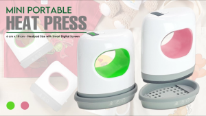 Printing View - Mini Portable Heat Press Machine with Display Screen – for DIY & Sublimation