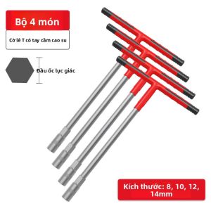 DELIXI Electric | Bộ Dụng Cụ Sửa Chữa Lốp Ô Tô Và Xe Máy Với Mỏ Lệch T-Handle