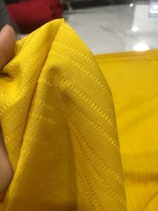 Vải Voan xốp thêu màu vàng mềm co giãn nhẹ (khổ 1m5)may đầm váyáo kiểu đồ bộ