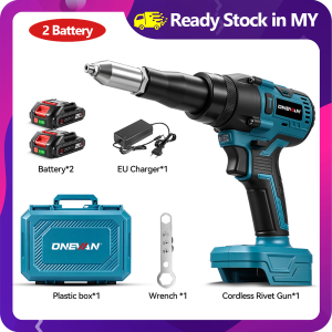 🔥3 Days Delivery🔥Brushless Riveter Automatic Rivet Gu n 25000N Electric Rivet Gu n LED 2.4-4.8mm Cordless Rivet Nut Gu n Riveting Power Tool For Makita 18V Battery Pin
