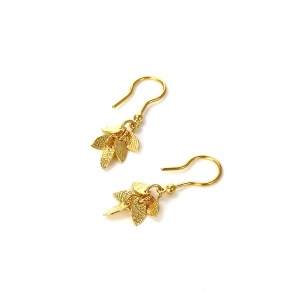 Chow Sang Sang 周生生 999.9 24K Pure Gold Essence Earrings for Women 40535E Price-by-Weight 3.36g Gold