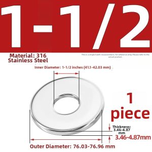 TIANZHUOJINSHU | US Standard British Standard Stainless Steel Flat Washers 304/316