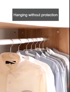 Clothes Dust Cover Washable Transparent Dust Bag Suit Coat Protector Storage Bag Hanging Organizer