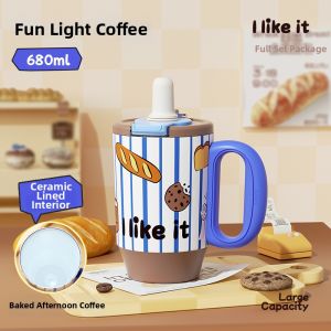 Bablov | Thermal Ceramic Coated Straw Water Cup