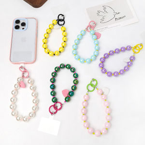 Versatile High-End Instant Camera Keychain Mobile Phone Strap Luxury Style Acrylic Pendant for Mobile Phone Case And Wrist