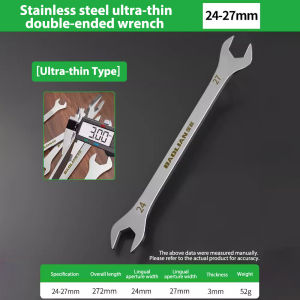 Dual Purpose Open End Wrench Ultra-thin Flat wrench Tool Multi-Function double-end fixed open-end wrench Repair tools