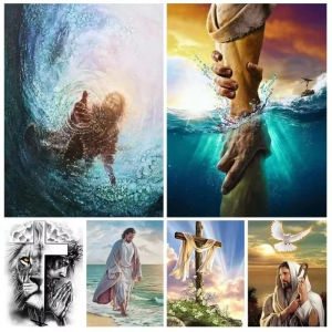 Jesus Religious Jigsaw Puzzle Paper Puzzle Christian Art Relaxing Game Home Decor Gift