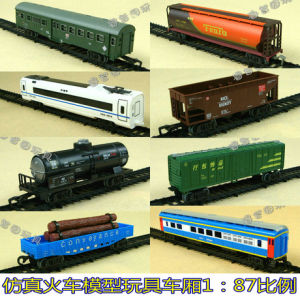 Realistic Electric Train Model Toy for Boys Bus 25G Cargo Oil Tank Wood Special Carriage Childrens Track Playset