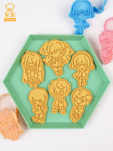 Cartoon Goddess Anime Biscuit Baking Mold 3D Pressing Sugar Cookie Mould Anime Themed Kitchen Baking Tools