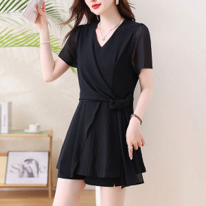 DAIXIANGFEIZI | Áo Blouse Dây Nơ Siết Eo Mới Cho Mùa Hè