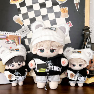 ชุดเสื้อผ้าตุ๊กตาผ้าฝ้ายสไตล์มินิมอลที่ทันสมัย 10cm 20cm 40cm เสื้อผ้าตุ๊กตาแขนยาวสําหรับตุ๊กตาปีใหม่