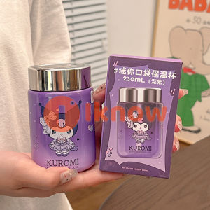 I know Sanrio genuine Kuromi 316 mini portable thermos cup cute cartoon girls office drinking cup