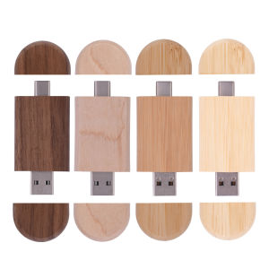 Jaster | JASTER Wooden TYPE-C USB Flash Drive 128GB USB-C Memory Stick Bamboo Pen Drive 64GB Creative Gift Pendrive 32GB 16GB USB Stick