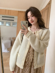 NIHAOKANONG | Áo Khoác Cardigan Knit Phong Cách Nhỏ Gọn