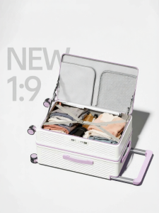 MINGJUEGONGZI | Large Capacity Side Opening 26 inch Suitcase
