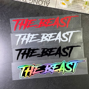 THE BEAST Motorcycle Helmet Stickers Waterproof for Motorbike Fuel tank Fender Front Fairing Electric Scooter Vinyl Decals