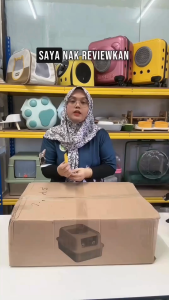 Kotak Pasir Kucing Keluli Tahan Karat / Fully Stainless Steel Litter Box Semi-Enclosed