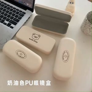 Hộp đựng kính da PU hoạt hình gấu kem LILA HKGAUKEM295